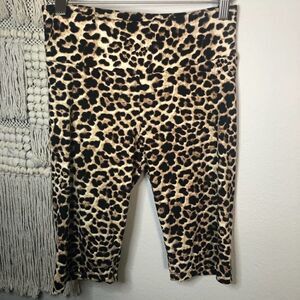 Stevie Hender Leopard Bike Shorts Small